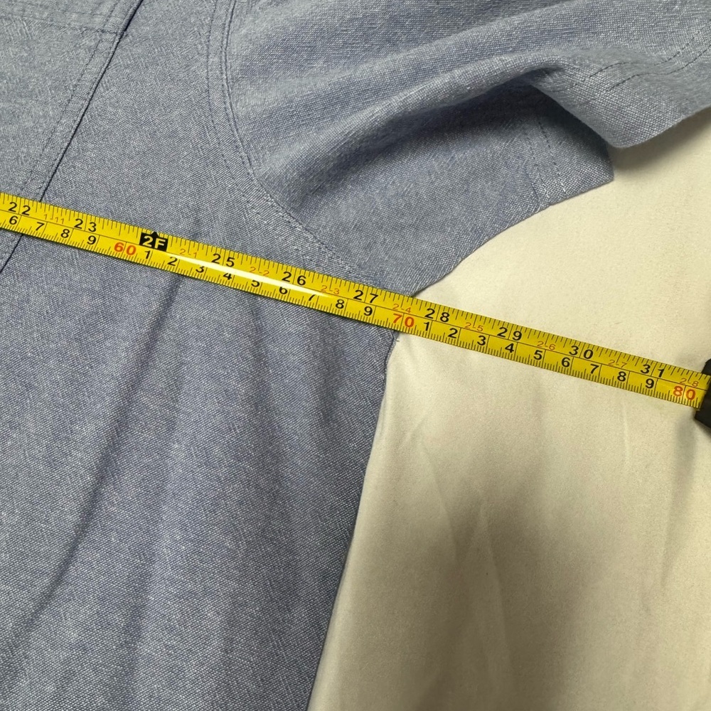 Duluth Trading Co Blue Casual Button Down Shirt - Picture 5 of 5